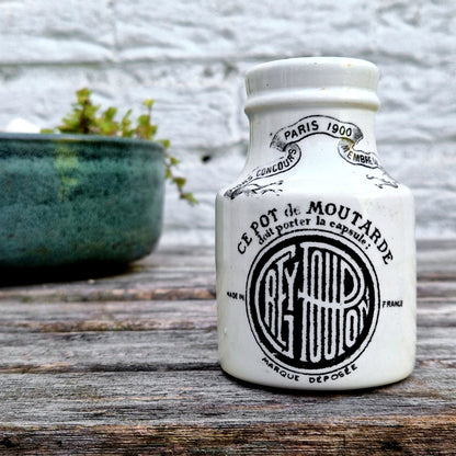 faience publicitaire Grey-poupon