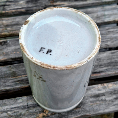 felix potin paris faience black and white