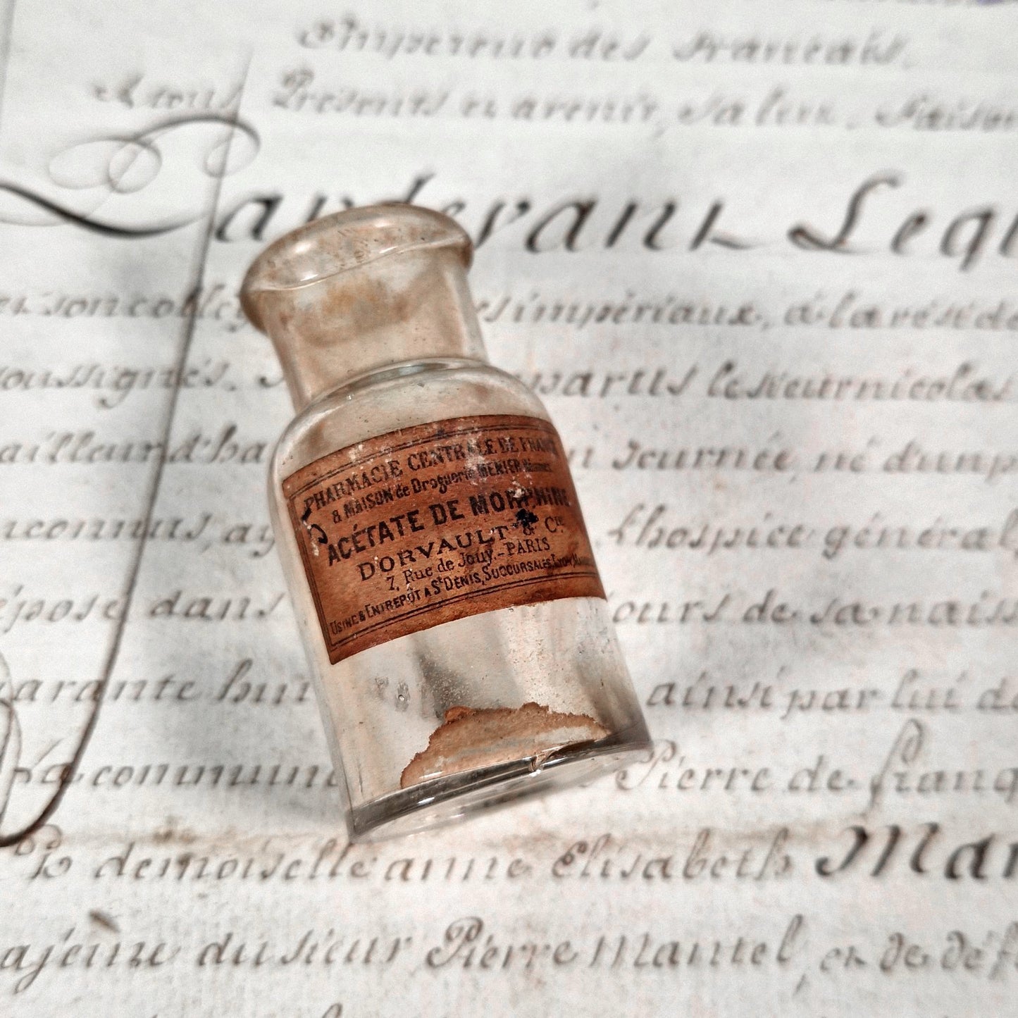 flacon acetate de morphine