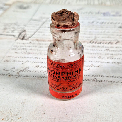 flacon morphine chlorhydrate ancien