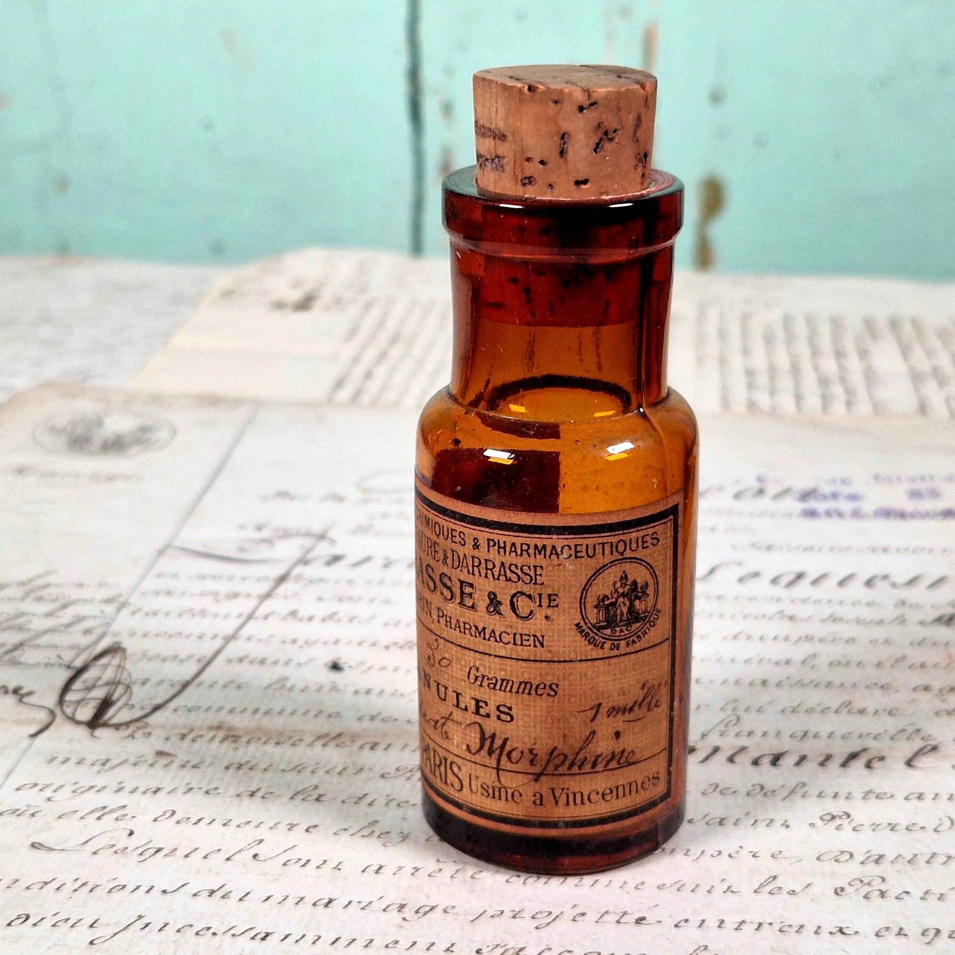 flacon pharmacie ancienne morphine