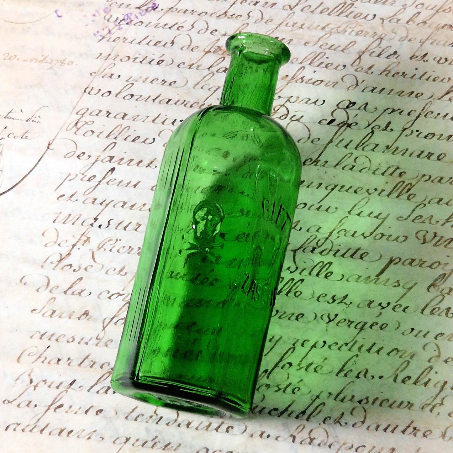 flacon poison ancien giftflasche