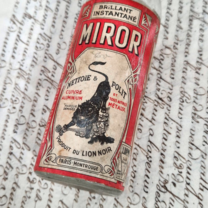 flacon publicitaire lion noir 1940