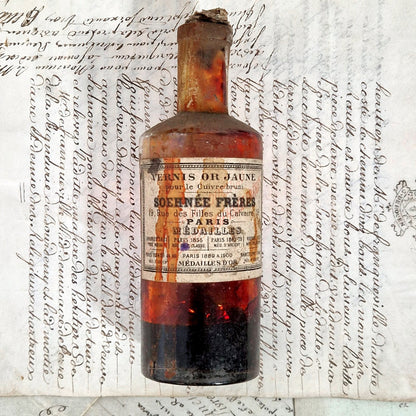 flacon vernis or jaune soehnee paris