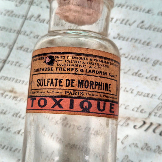 flacon verre liege morphine