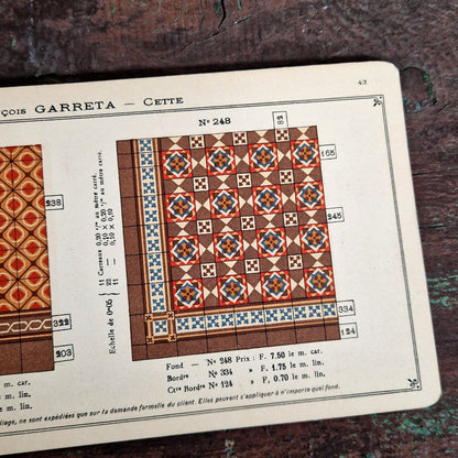 francois garreta mosaic tile catalogue sete