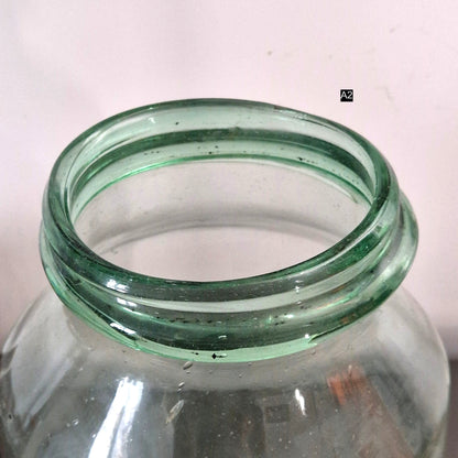 french 19th century glass jar