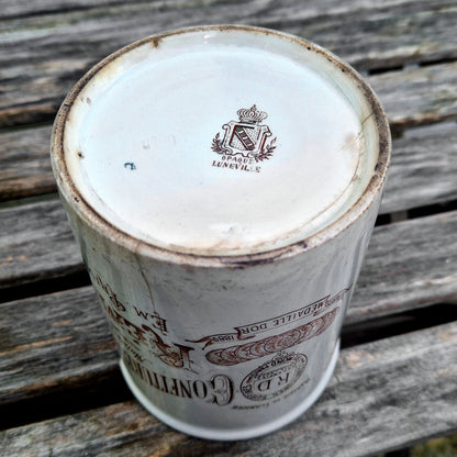 french advertising jar rd 1889