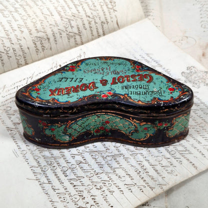 french advertising tin biscuits flanders