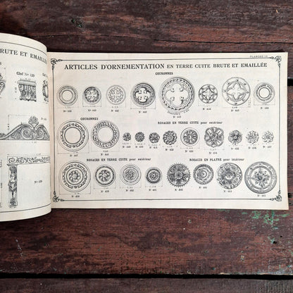 french architectural terracotta ornaments