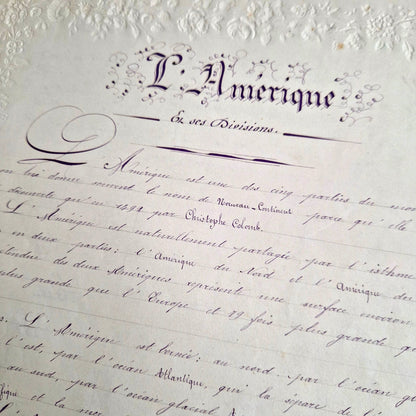 french calligraphy notebook precious metals