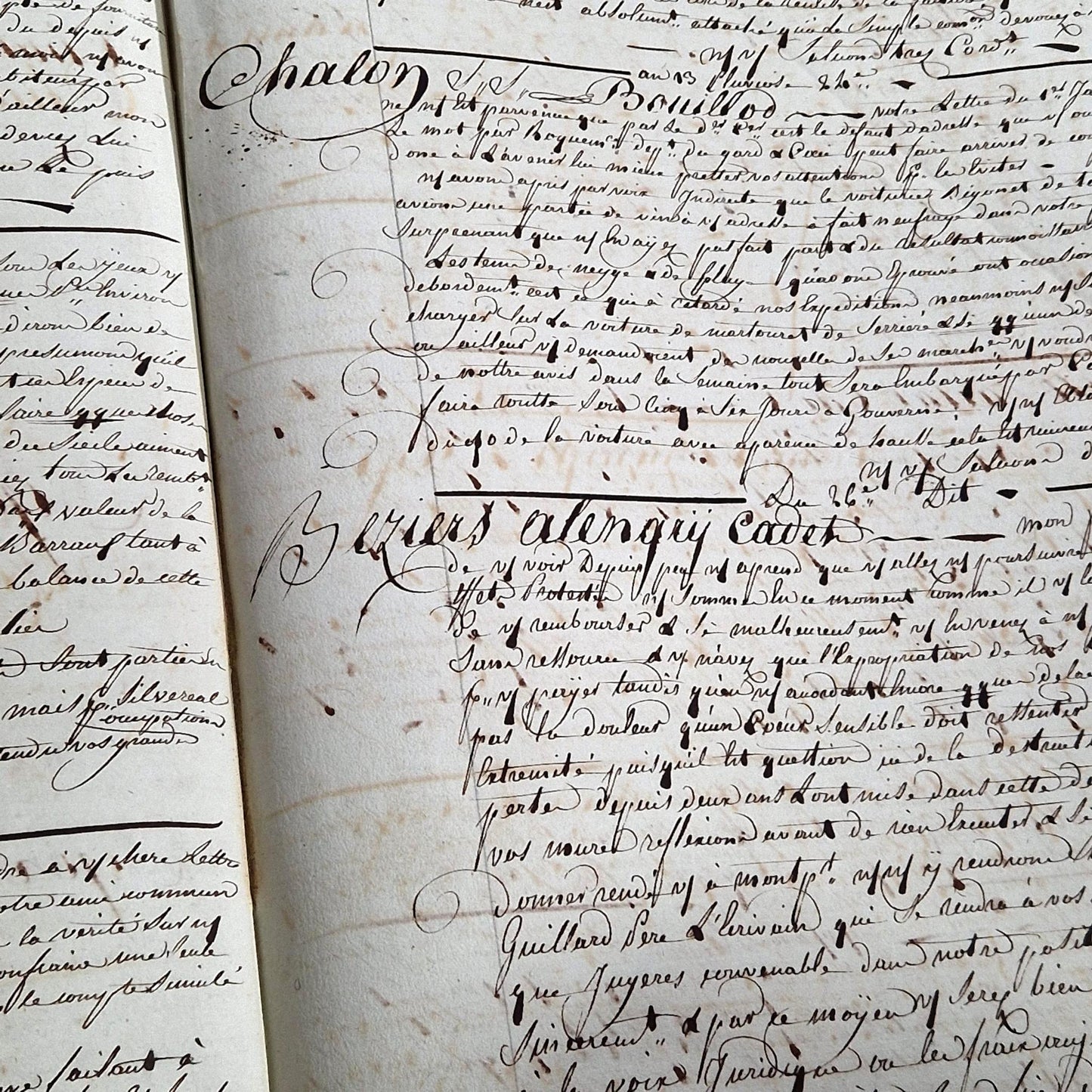 french commercial letterbook 1804