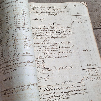 french comptable manuscript