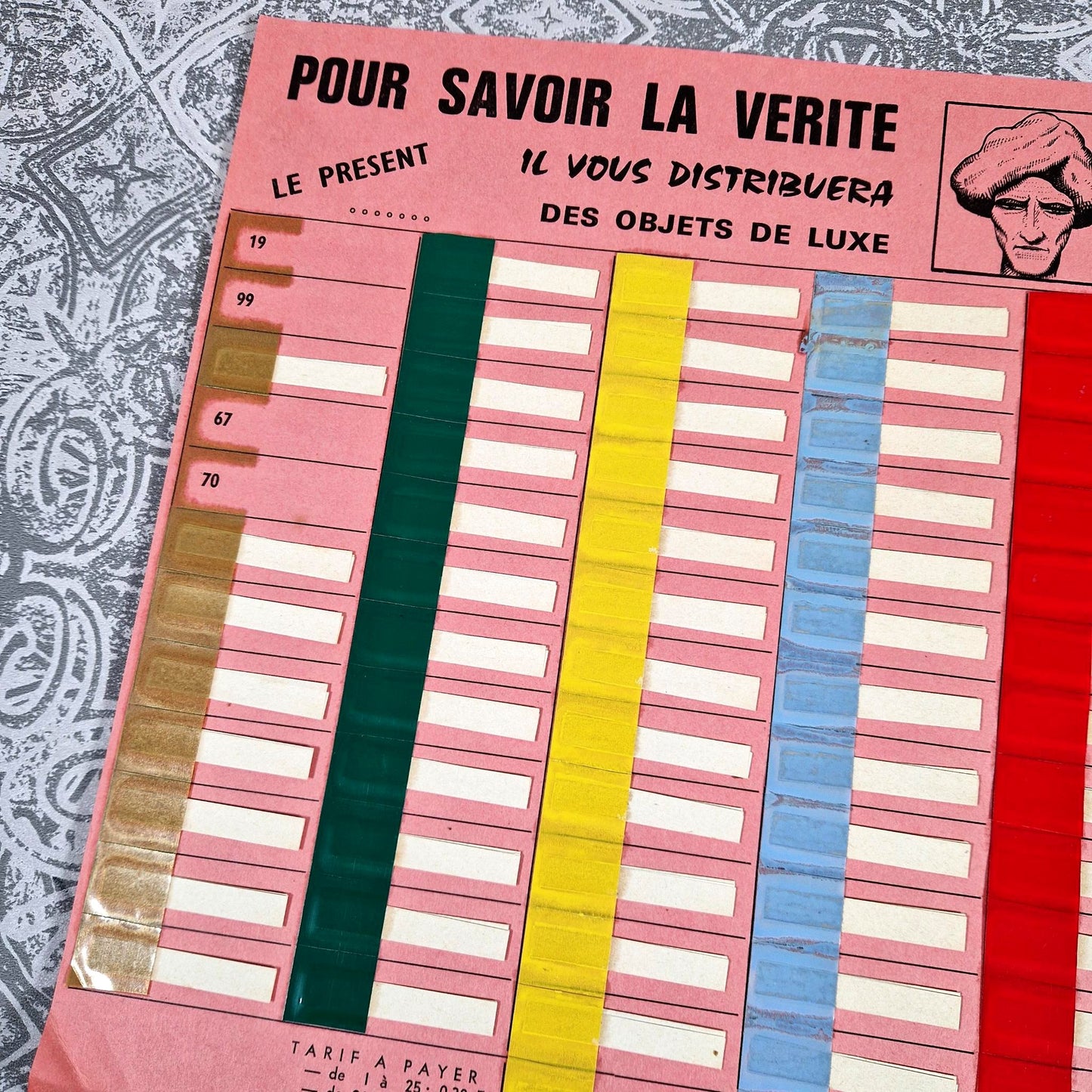 french counter game fakir promo board