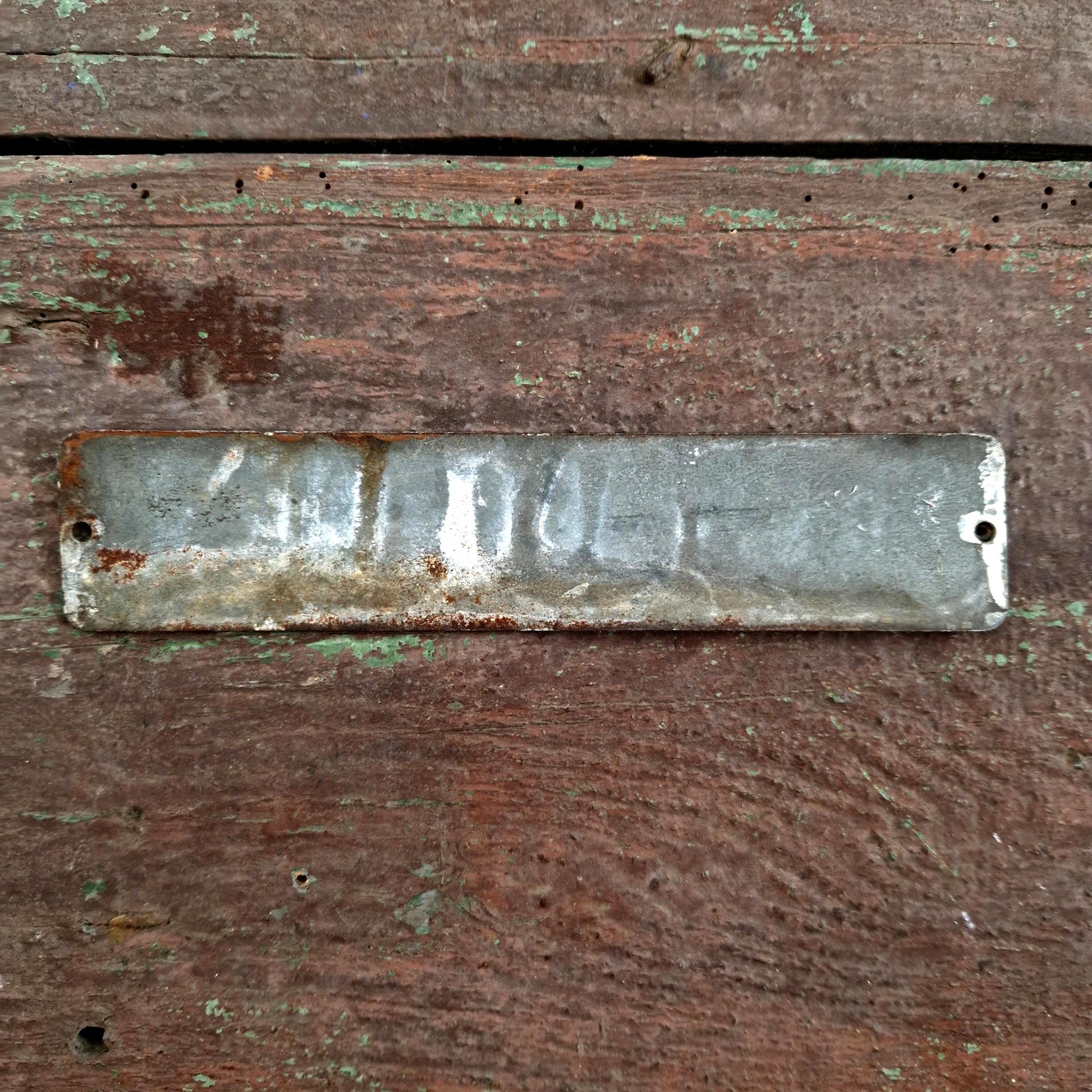 french enamel sign emailloid