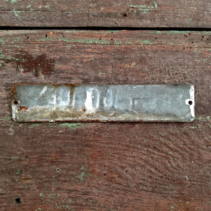 french enamel sign emailloid