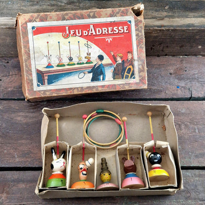 french fairground game toss box