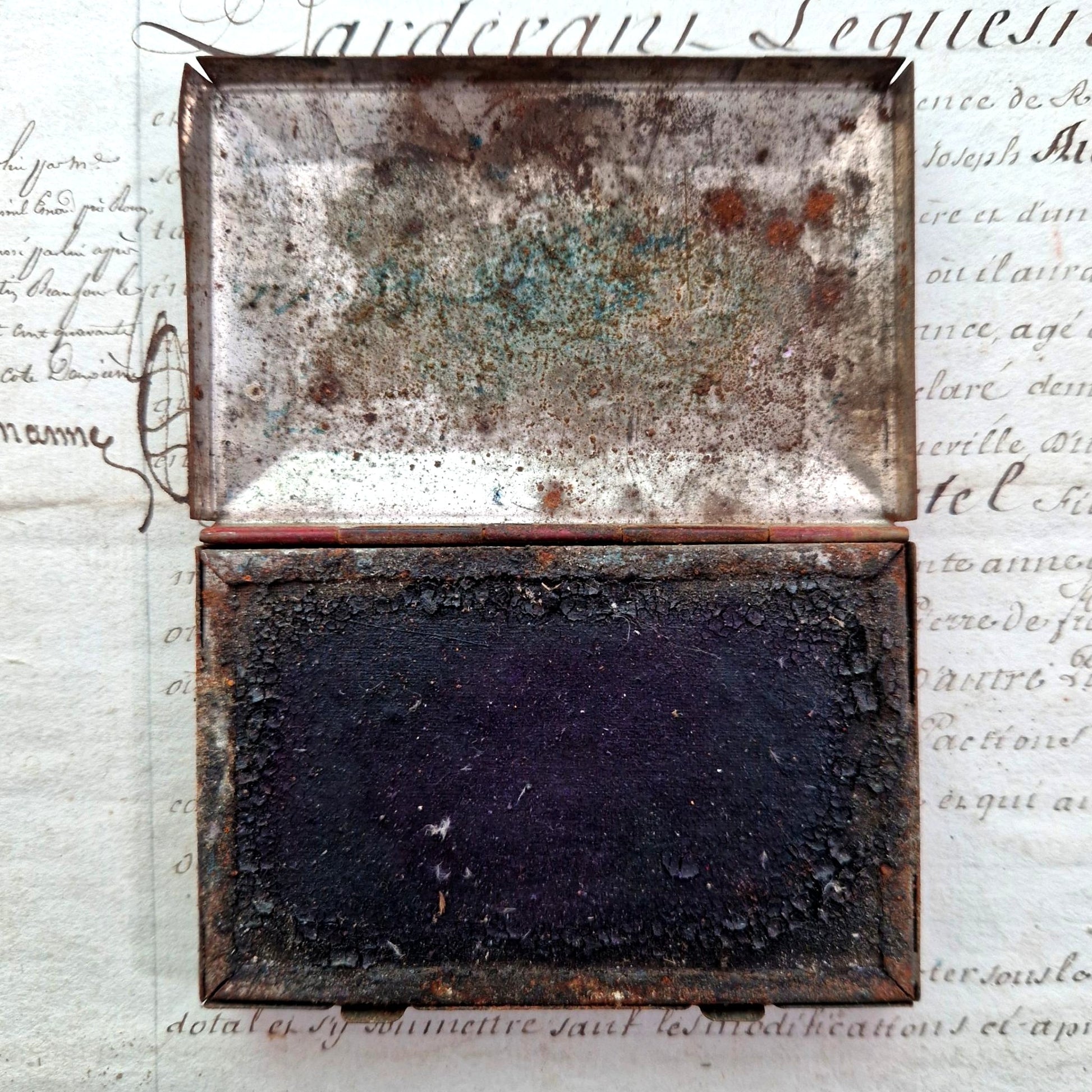 french ink stamp box