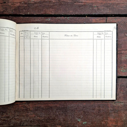 french ledger of securities 1930