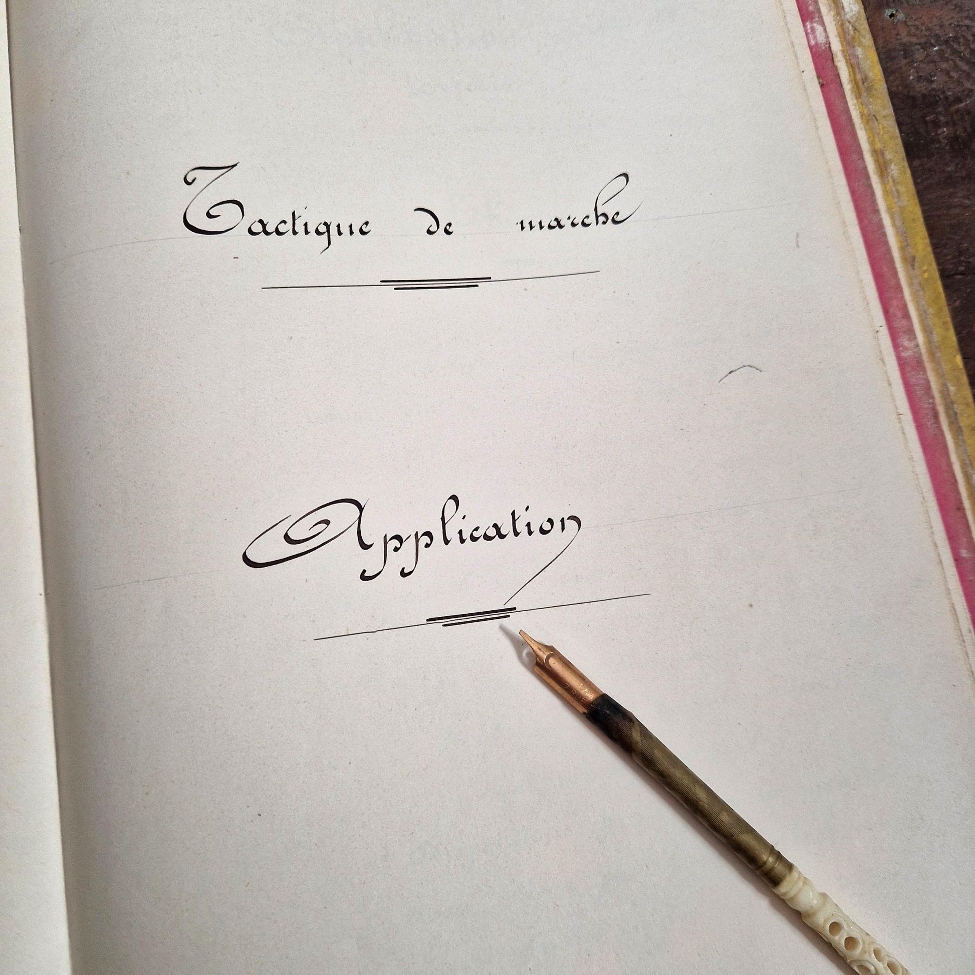 french military manuscript 1899