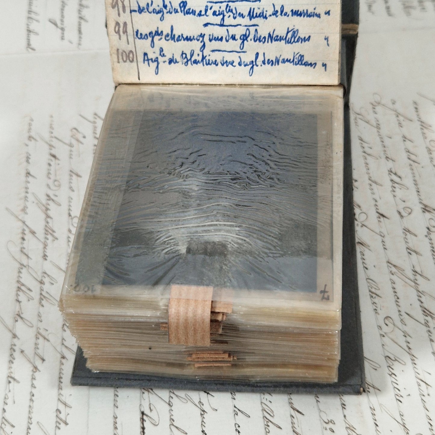 french mini photo album 1950s