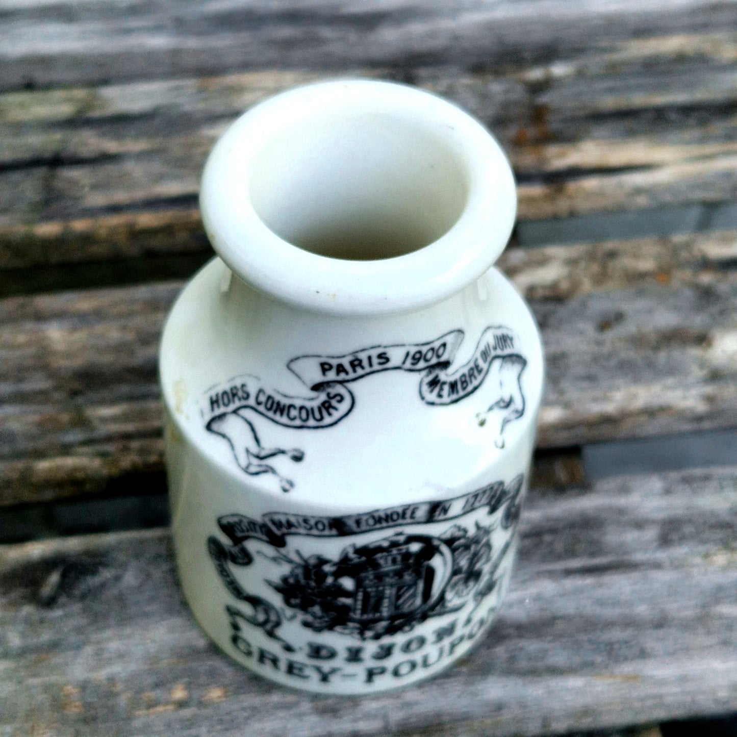 french mustard jar 1900s