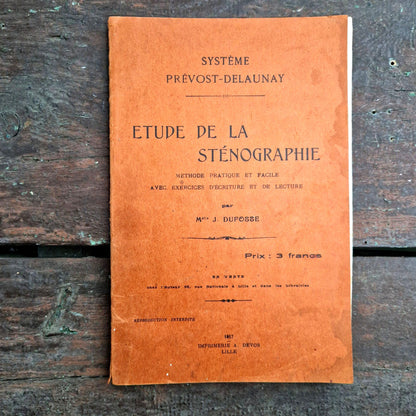 french stenography manual 1917