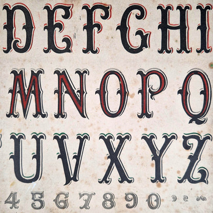 french typography chart labbe paris