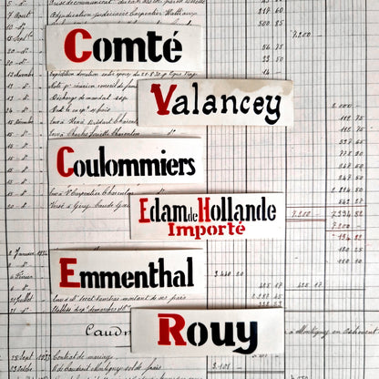 fromage ancien comte pancarte vitrine