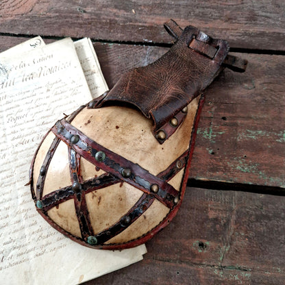 gant tambour jeu de balle tamis ancien