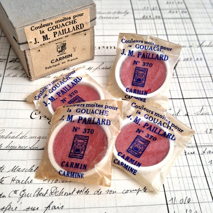 godets carmin jm paillard vintage france