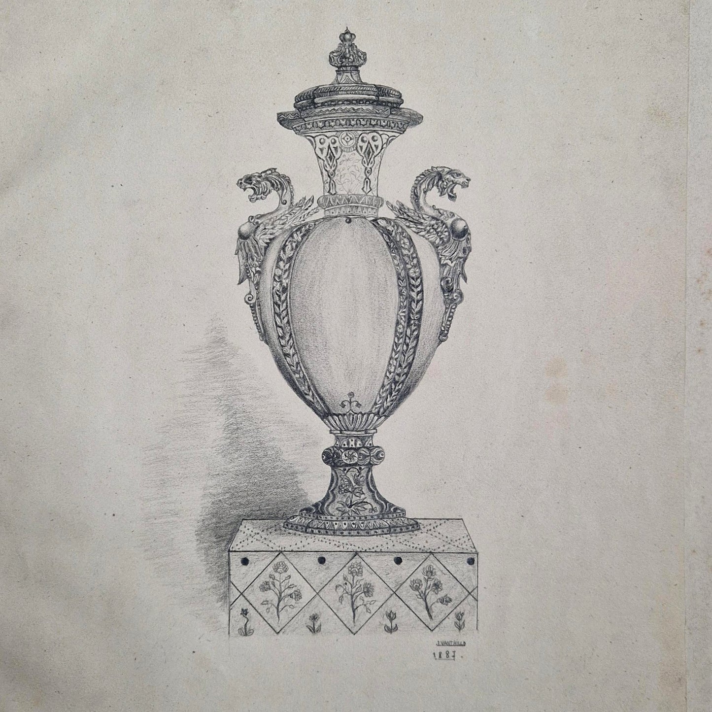 grand album graphite ecole d'art ancien