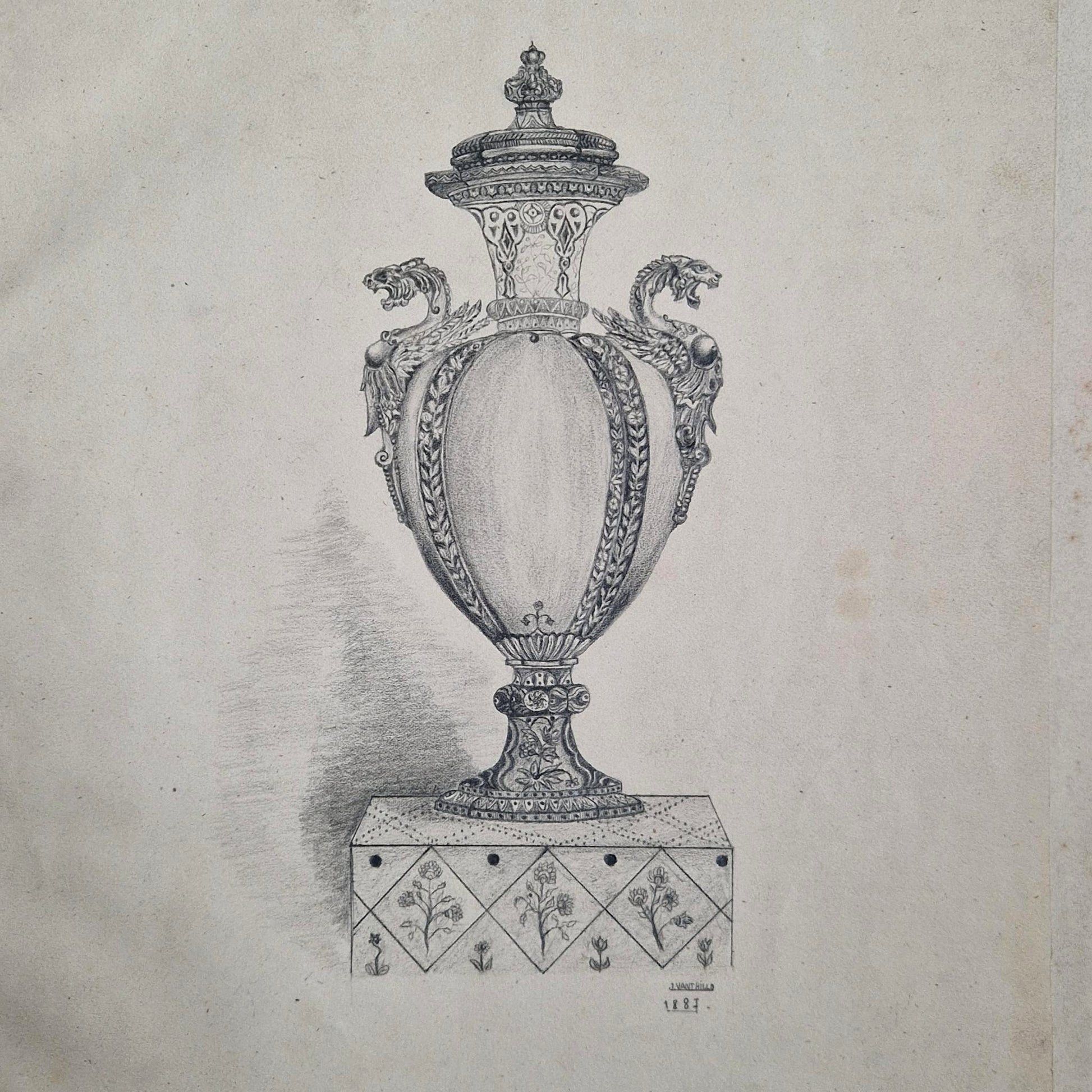 grand album graphite ecole d'art ancien