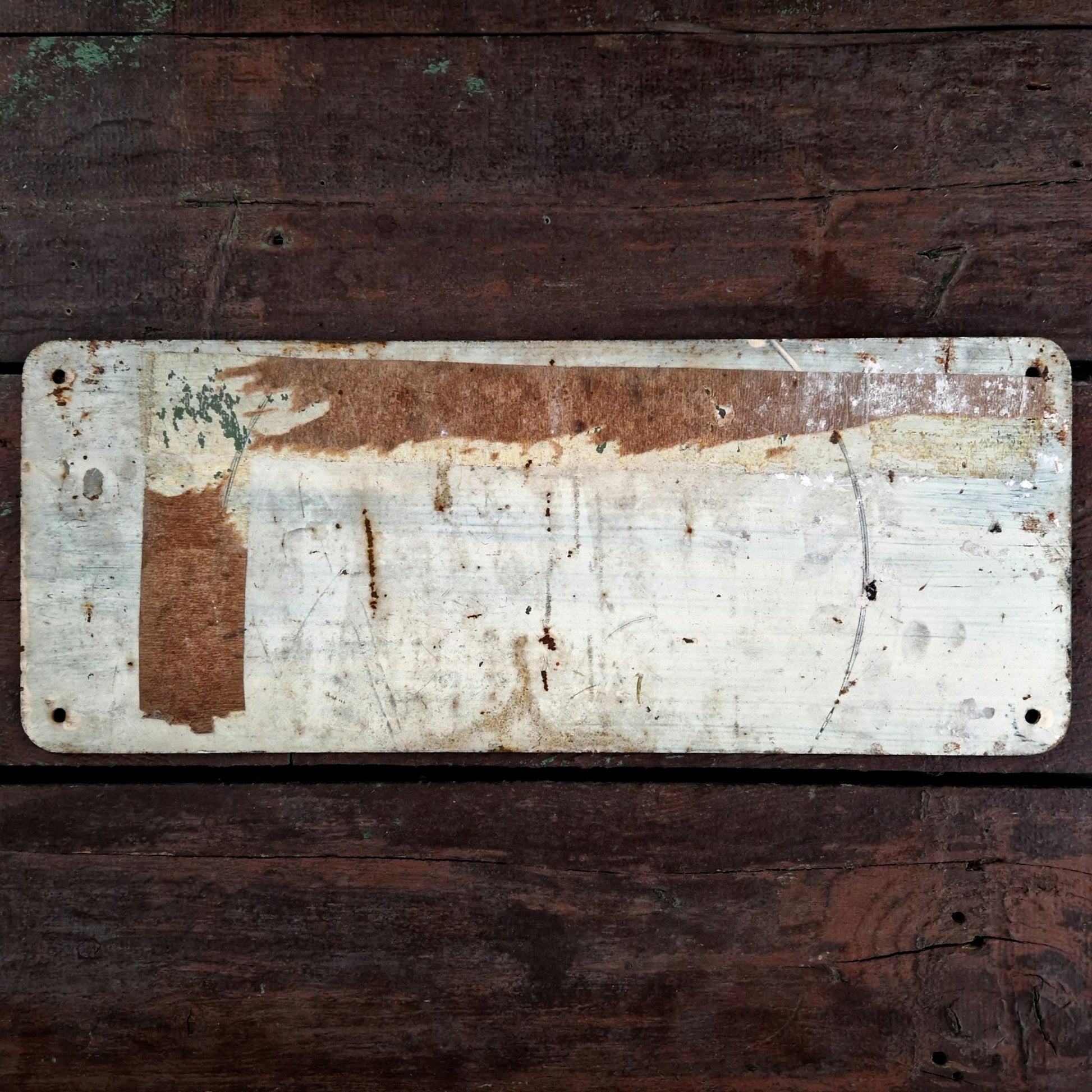 hand painted metal sign no parking