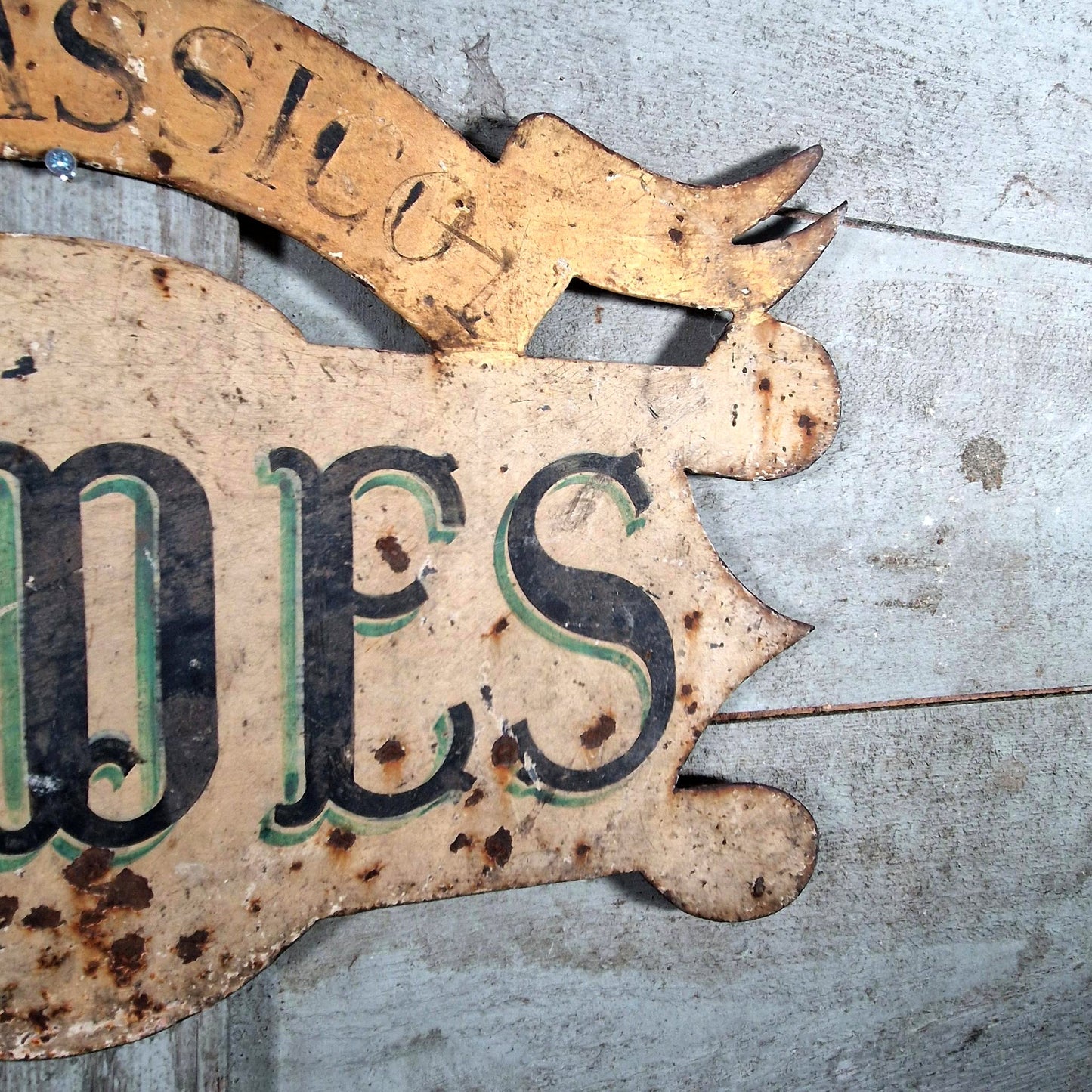 handpainted fashion shop sign