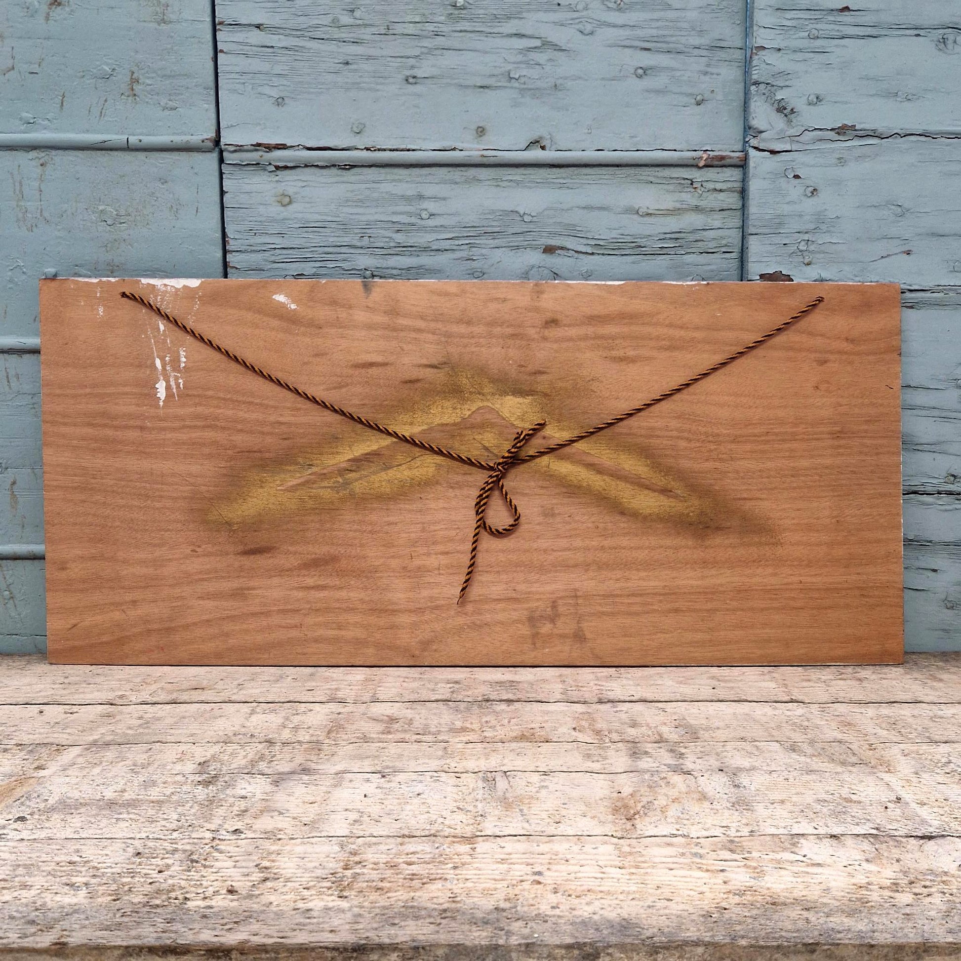 handpainted wooden sign portrait