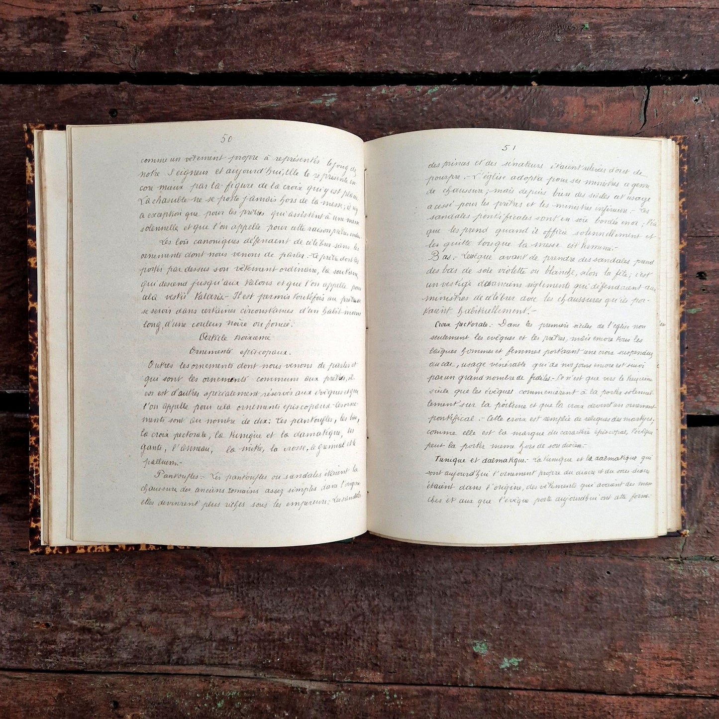 handwritten catechism notebook 1878-1880