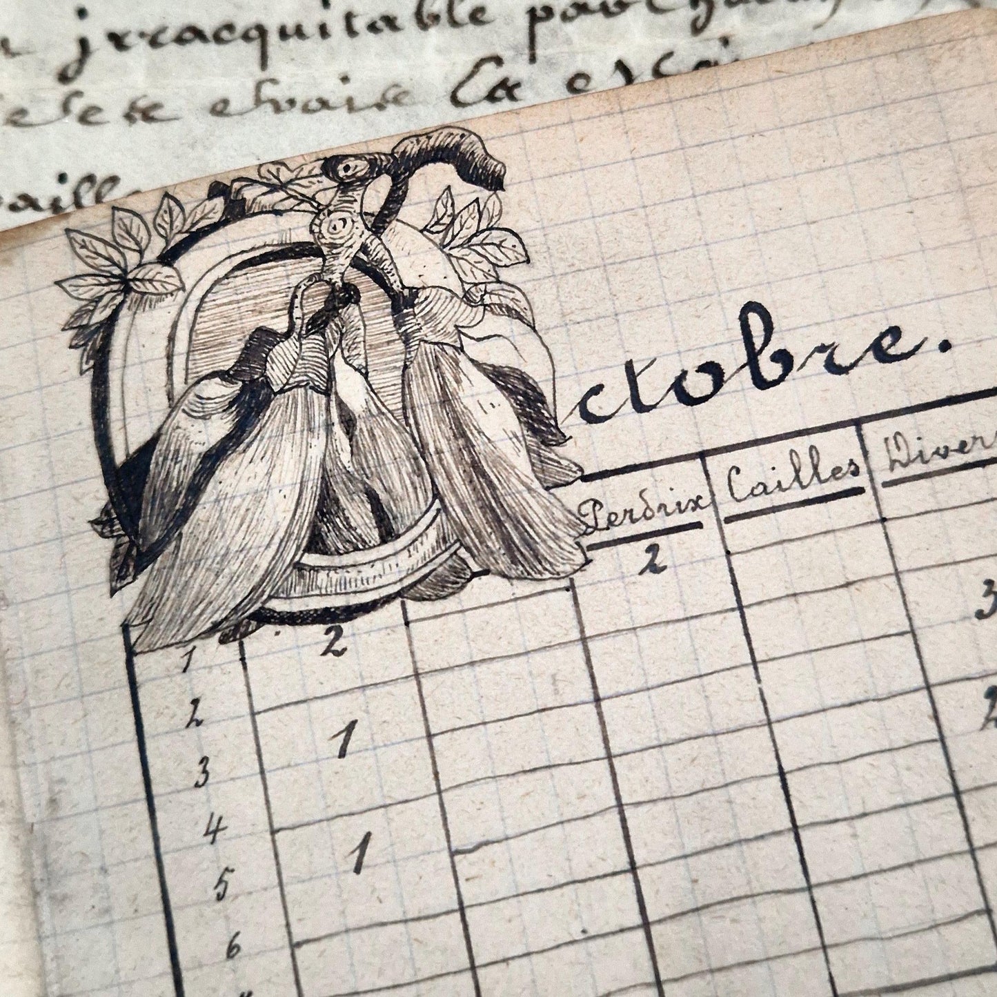 handwritten hunting ledgers 19th century