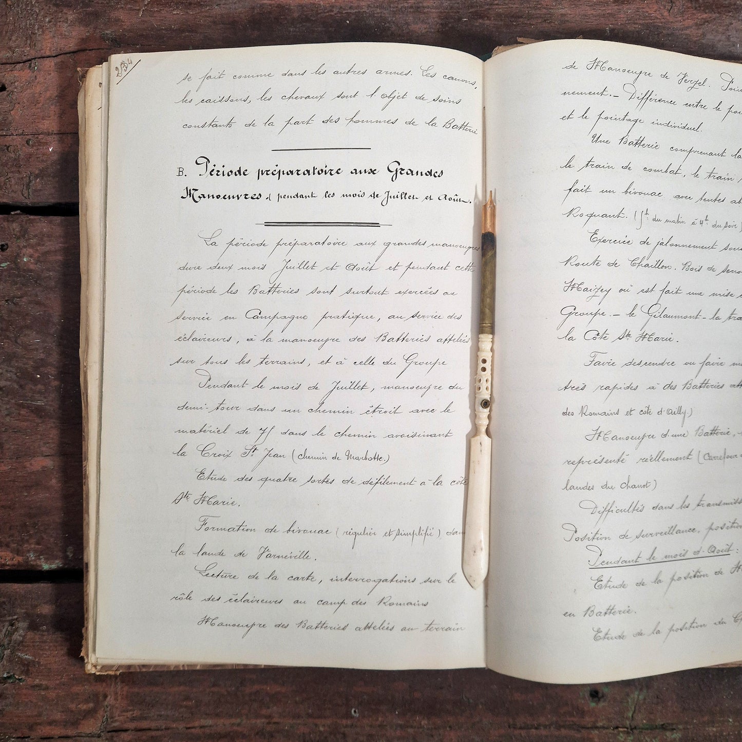 handwritten military report saint mihiel