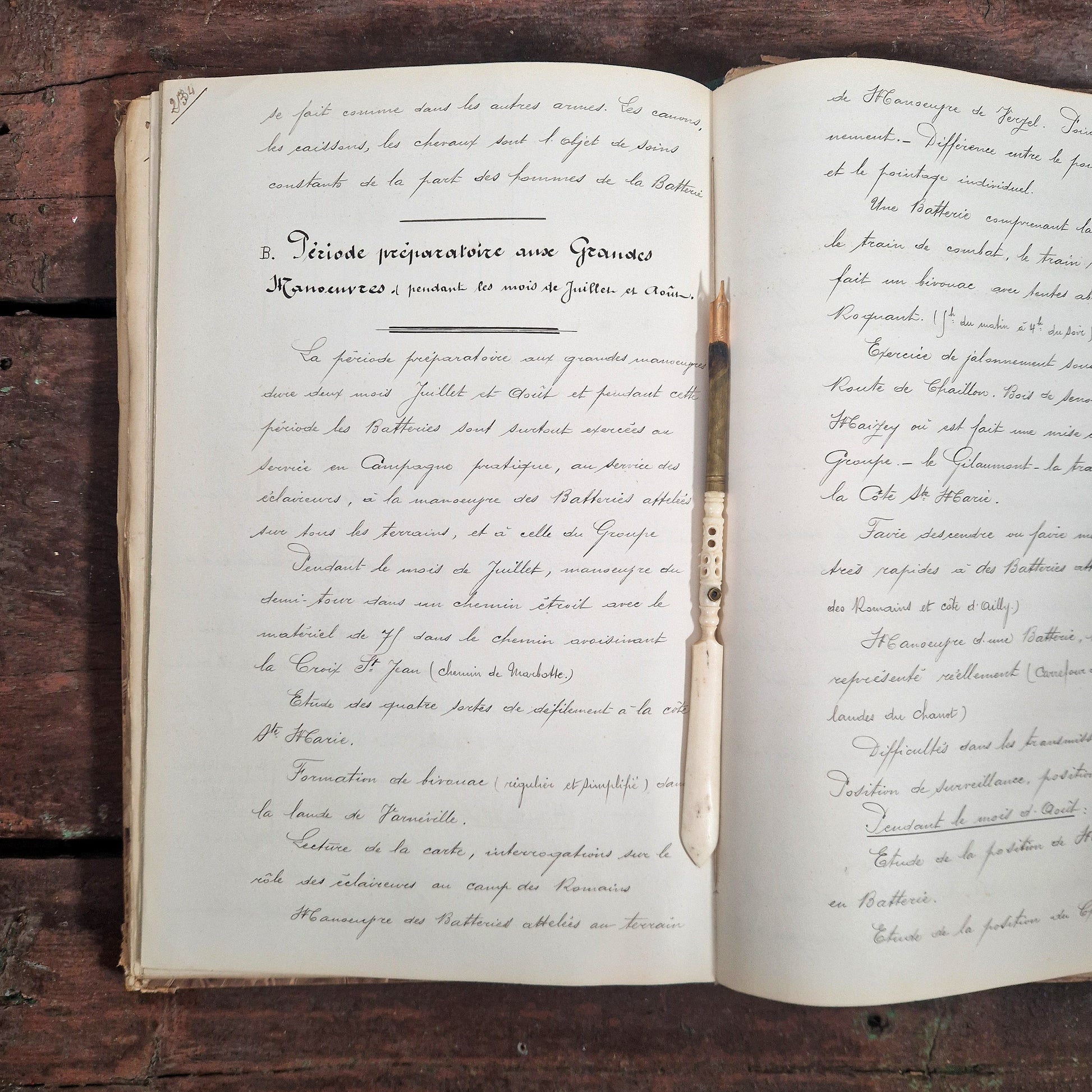 handwritten military report saint mihiel