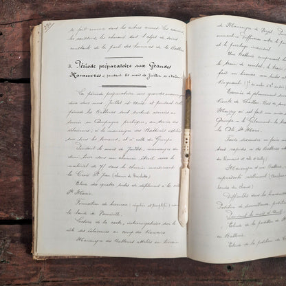 handwritten military report saint mihiel