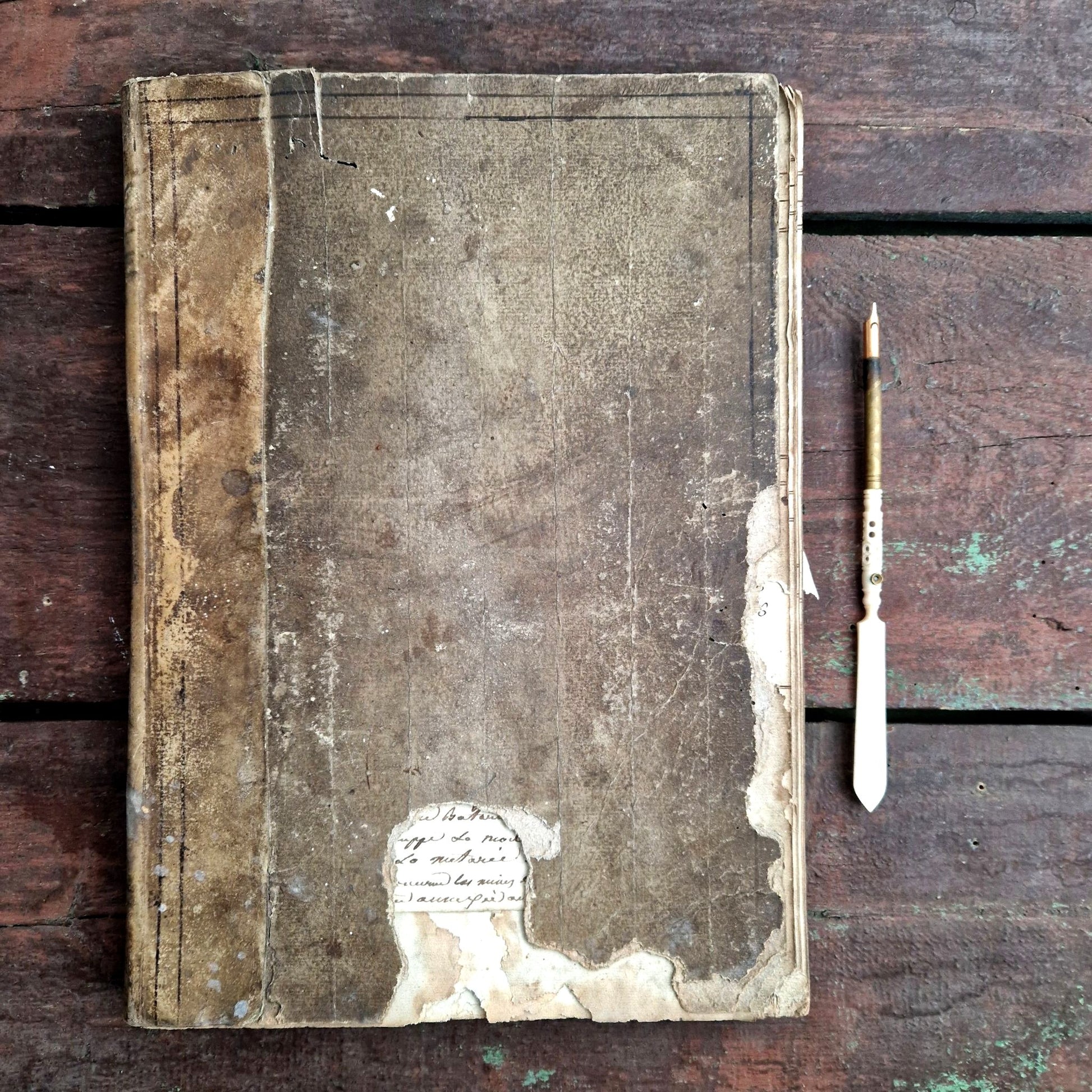 handwritten mining logbook napoleonic era