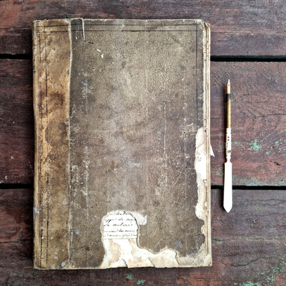 handwritten mining logbook napoleonic era