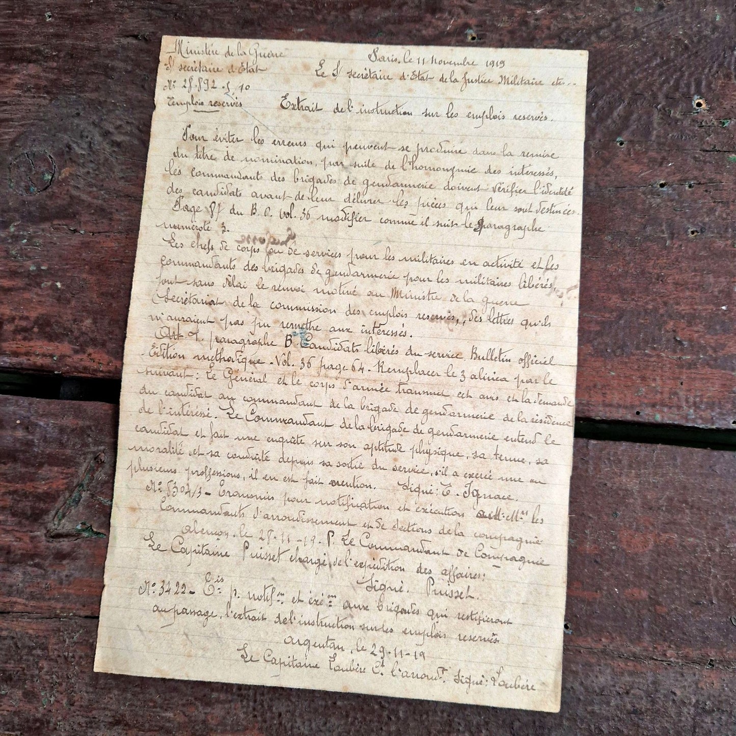 handwritten police report 19th century