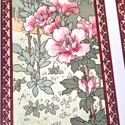 henry lambert azaleas and irises art nouveau
