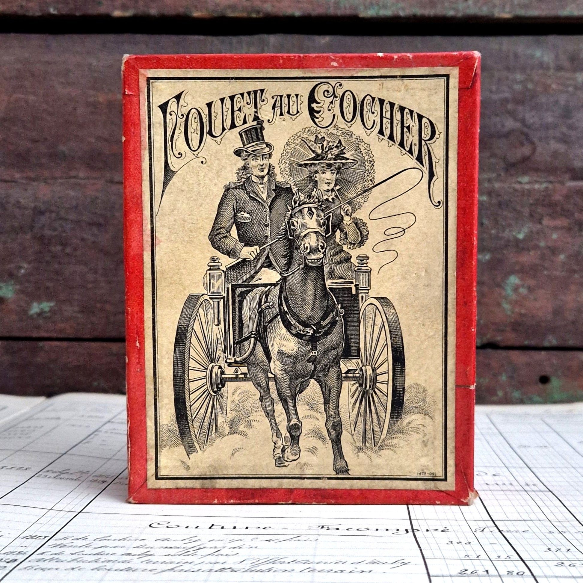 horse carriage whip tips vintage box