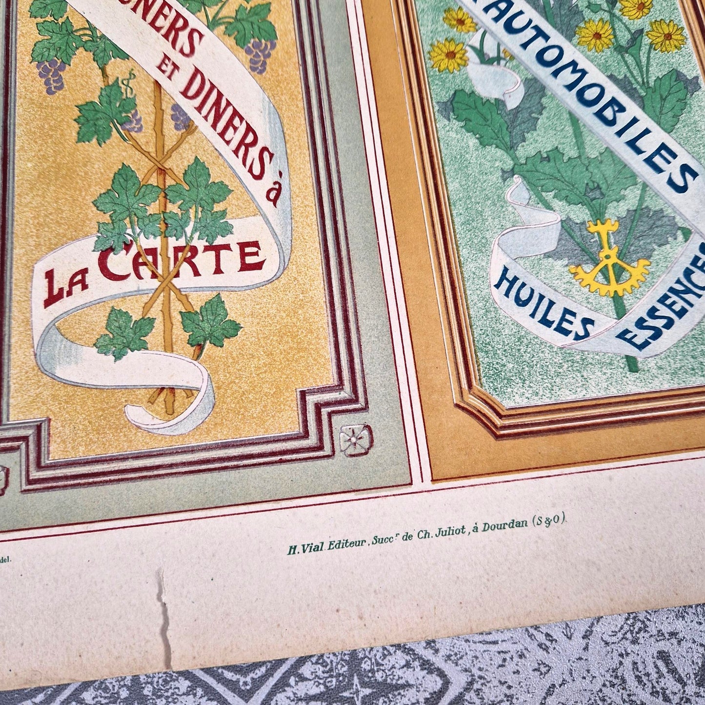 hotel restaurant garage print 1900