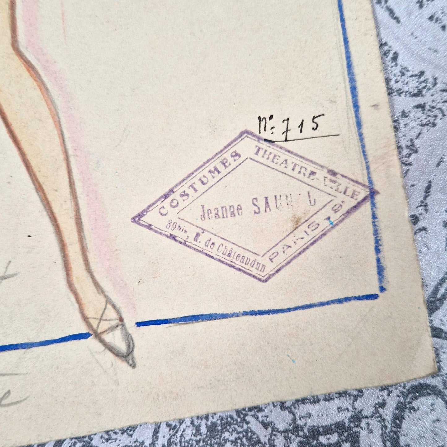 illustration costume revue vintage