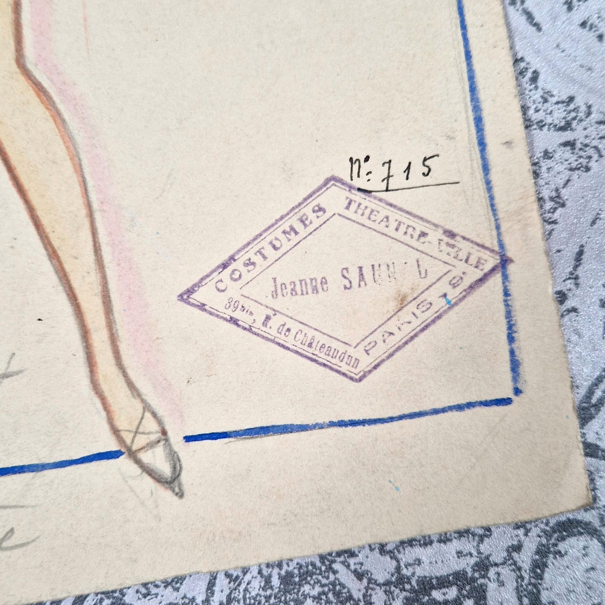 illustration costume revue vintage