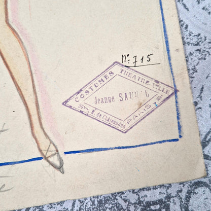 illustration costume revue vintage